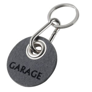 Wollfilz Schlüsselanhänger GARAGE