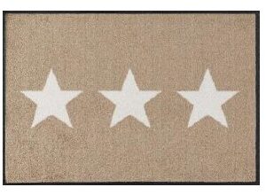 Wash & Dry Fussmatte STARS Sand