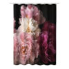 Kleine Wolke Duschvorhang TXT ROSEMARIE BORDEAUX 180 x 200 cm