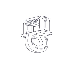 Hinno CLIC GLEITER mit Queröse HC 7 Mini 3,6 bis 4,0 mm