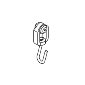 Silent Gliss ROLLGLEITER mit Haken (Metall)