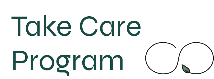 Logo Take Care Programm von Louis De Poortere: Rücknahme von eigenen Produkten.