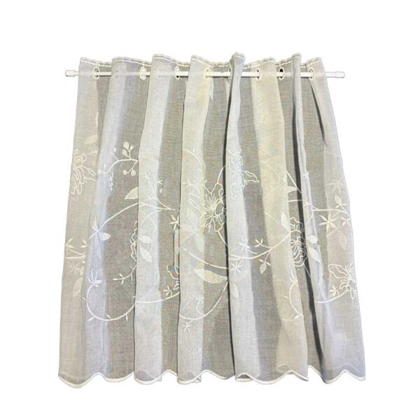 Vitragenstangen FLACH WEISS 2 Stk